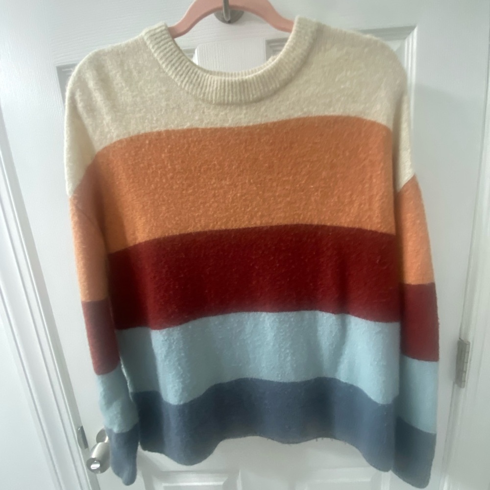 Madewell color block seeater xs